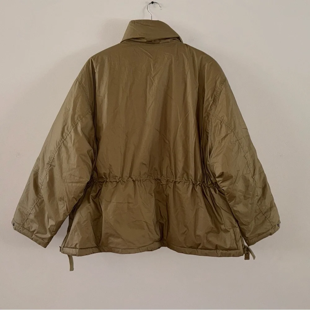 Zara military mustard brown oversized water/wind protected puffer coat, XL - Picture 2 of 11